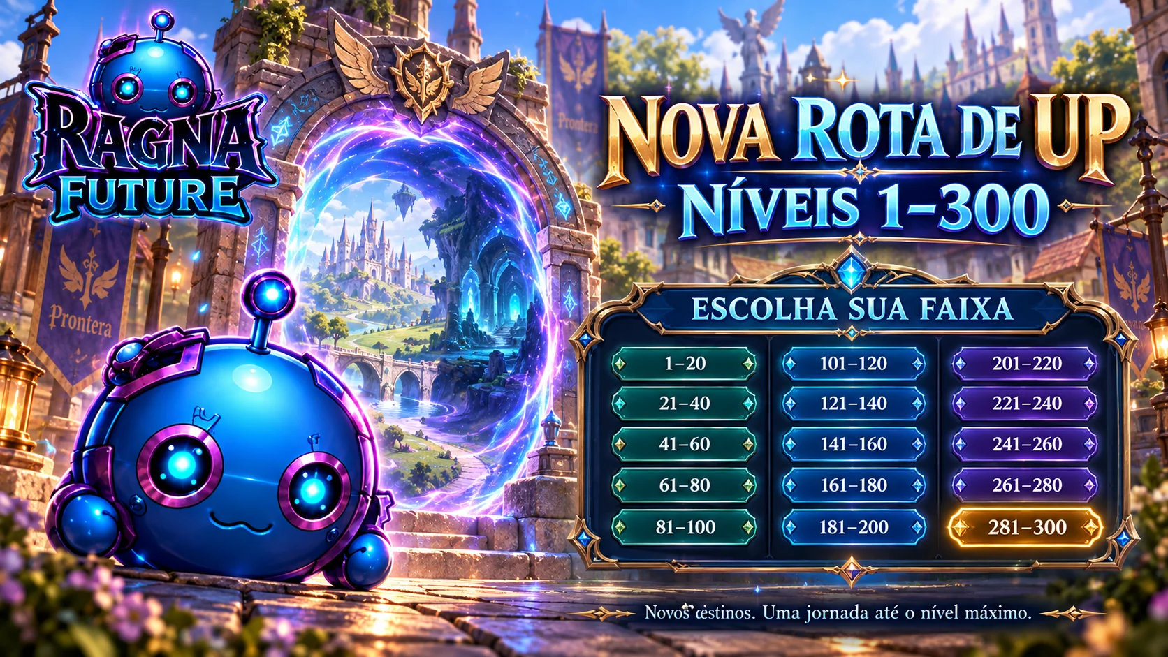 Nova rota de up e ajustes na progressão do Beta